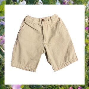 CARTERS Boys Beige Khaki Casual Shorts, Size 7.